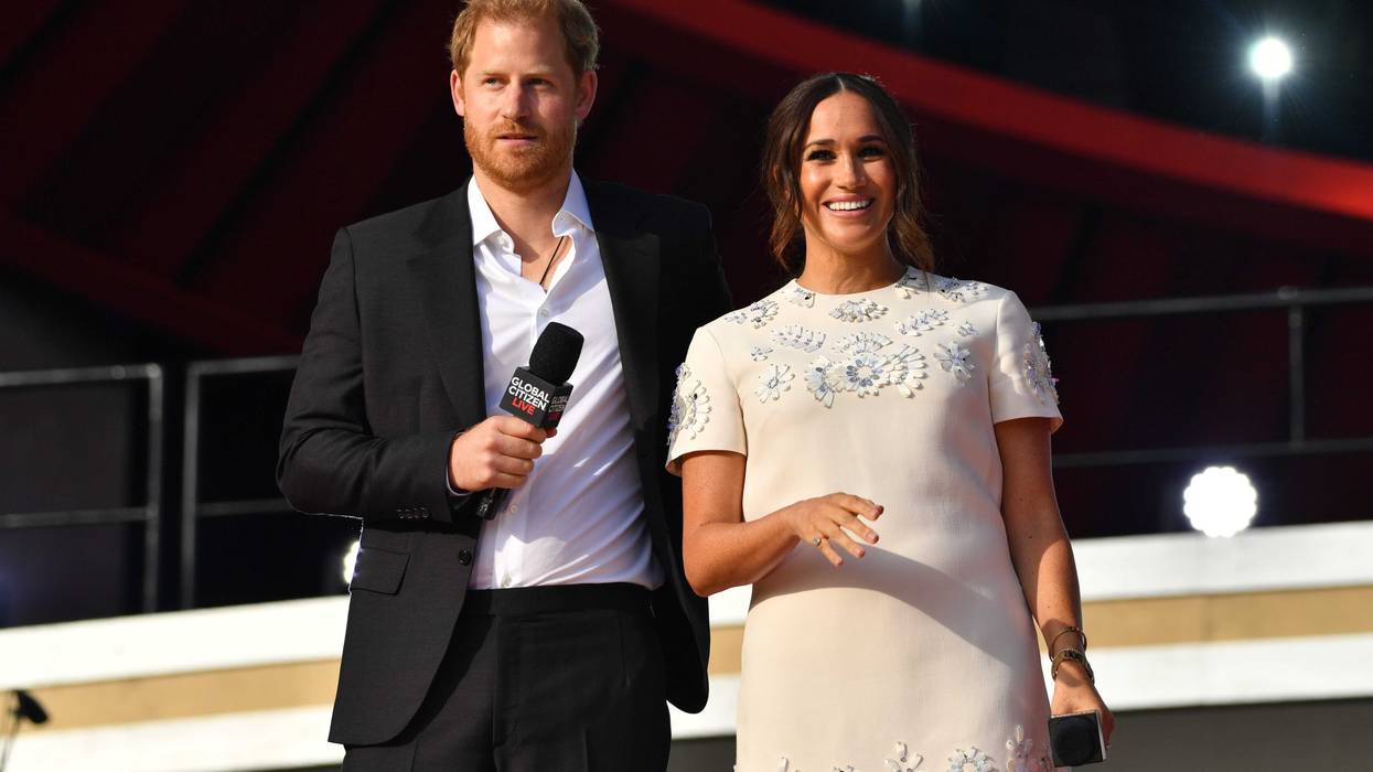 Prince Harry and Meghan Markle at Global Citizen Live on September 25, 2021 in New York City.