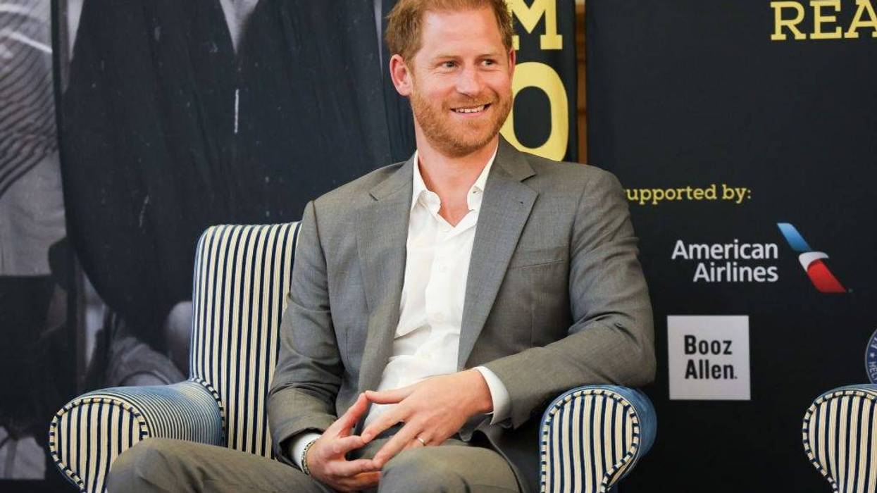 Prince Harry, Duke of Sussex, Patron of the Invictus Games Foundation onstage during The Invictus Games Foundation Conversation titled "Realising a Global Community" at the Honourable Artillery Company on May 07, 2024 in London, England.