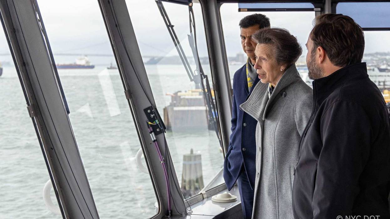 Princess Anne rides the Staten Island Ferry on Oct. 4, 2022