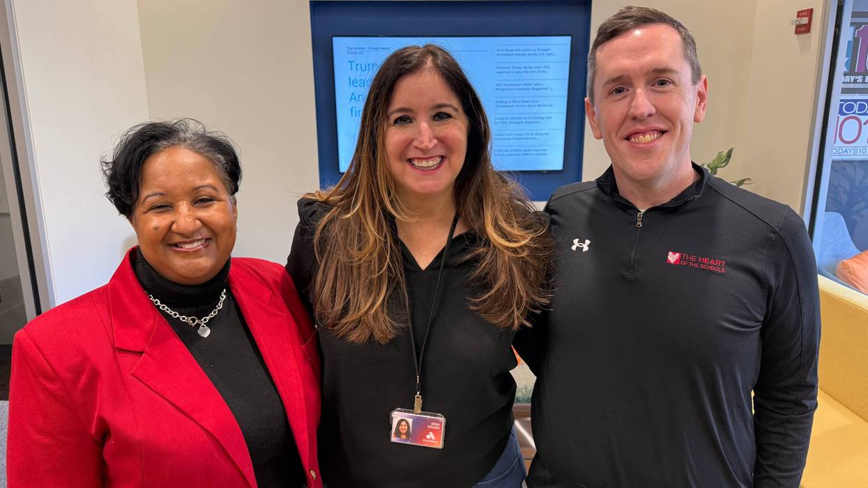 Principal Erita Adams, Northwood Elementary School & Kevin Leary, Sr. Program Director, The Fund for Educational Excellence with Gina Crash