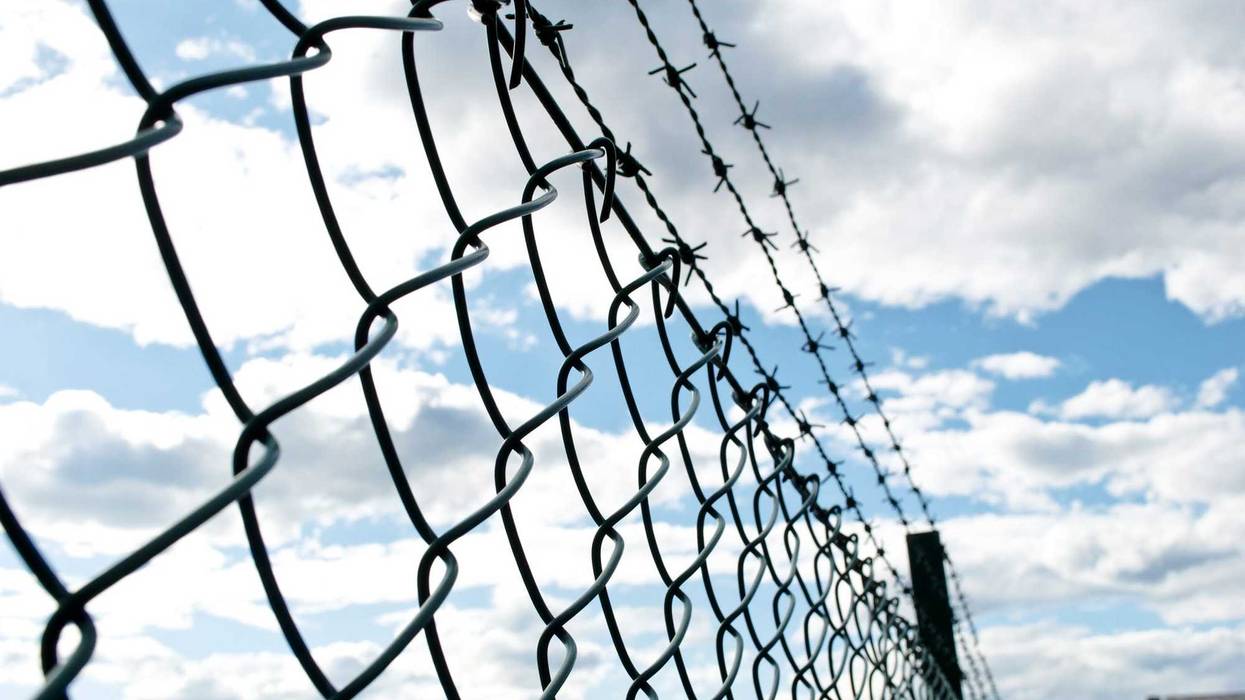 Prison fence in Germany.