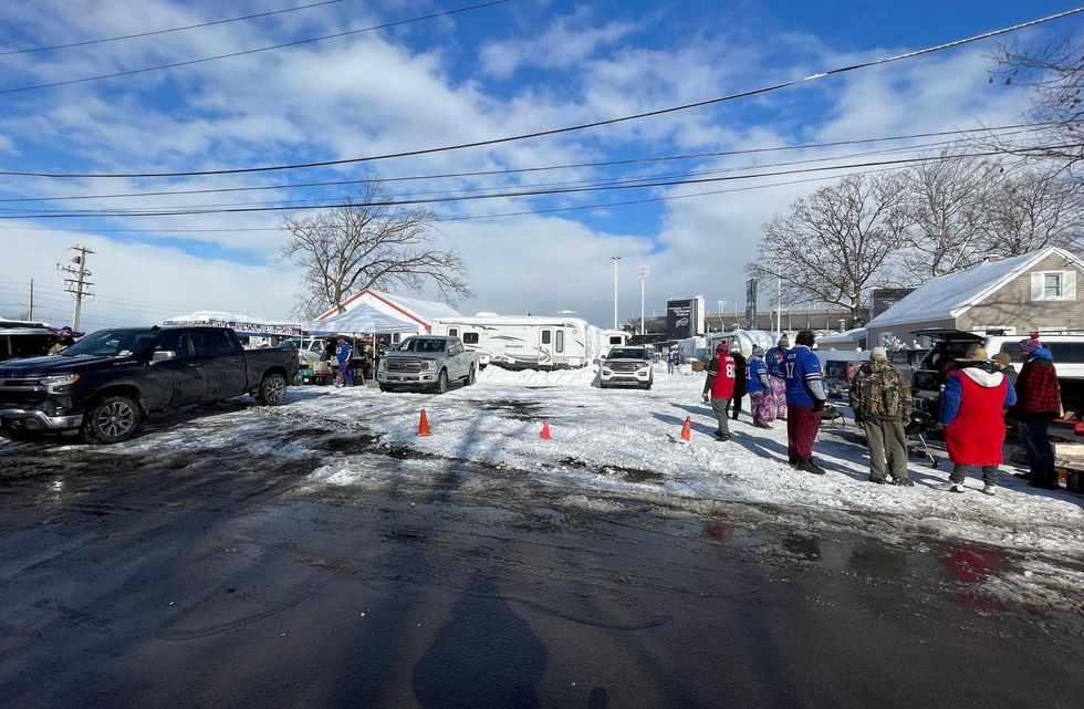 Private lot outside Highmark Stadium