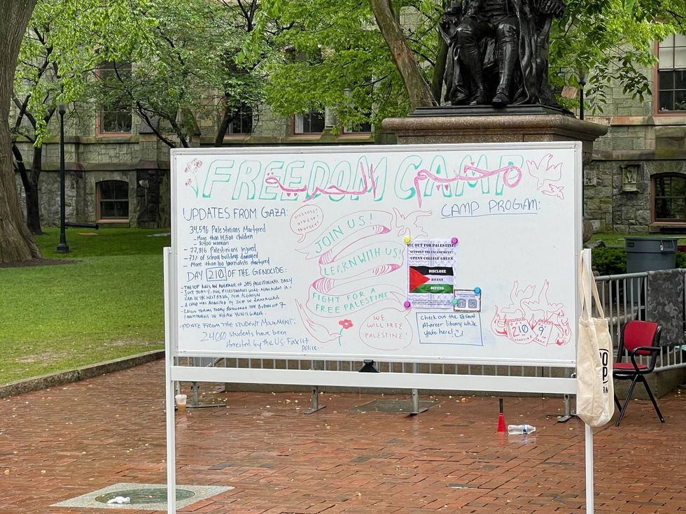 Pro-Palestinian encampment protest at Penn