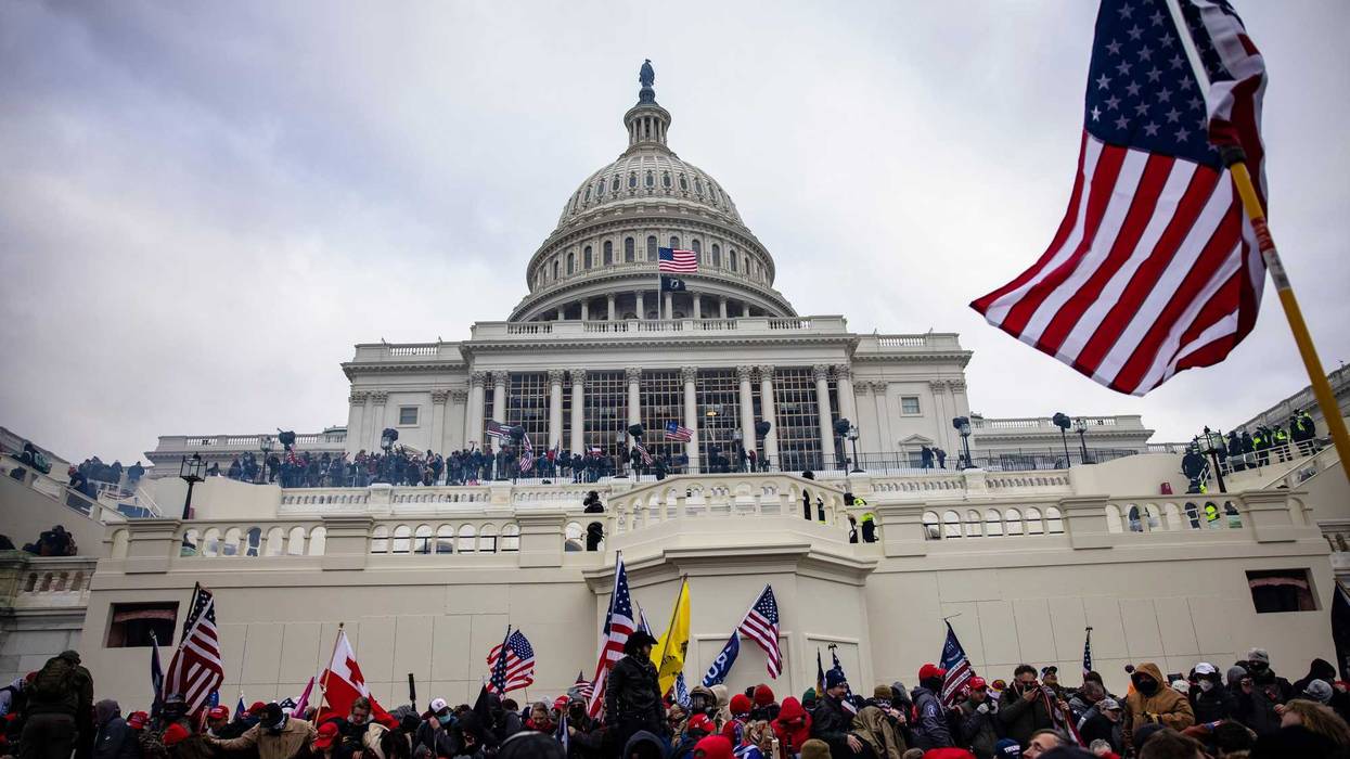Pro-Trump supporters storm the U.S. Capitol following a rally with President Donald Trump on January 6, 2021 in Washington, DC.