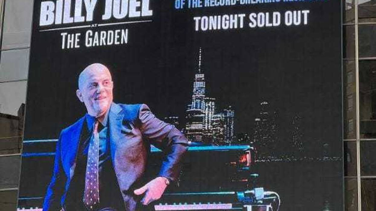 Promotion before Billy Joel's final show of his record-breaking Madison Square Garden Residency in Manhattan on July 25, 2024.