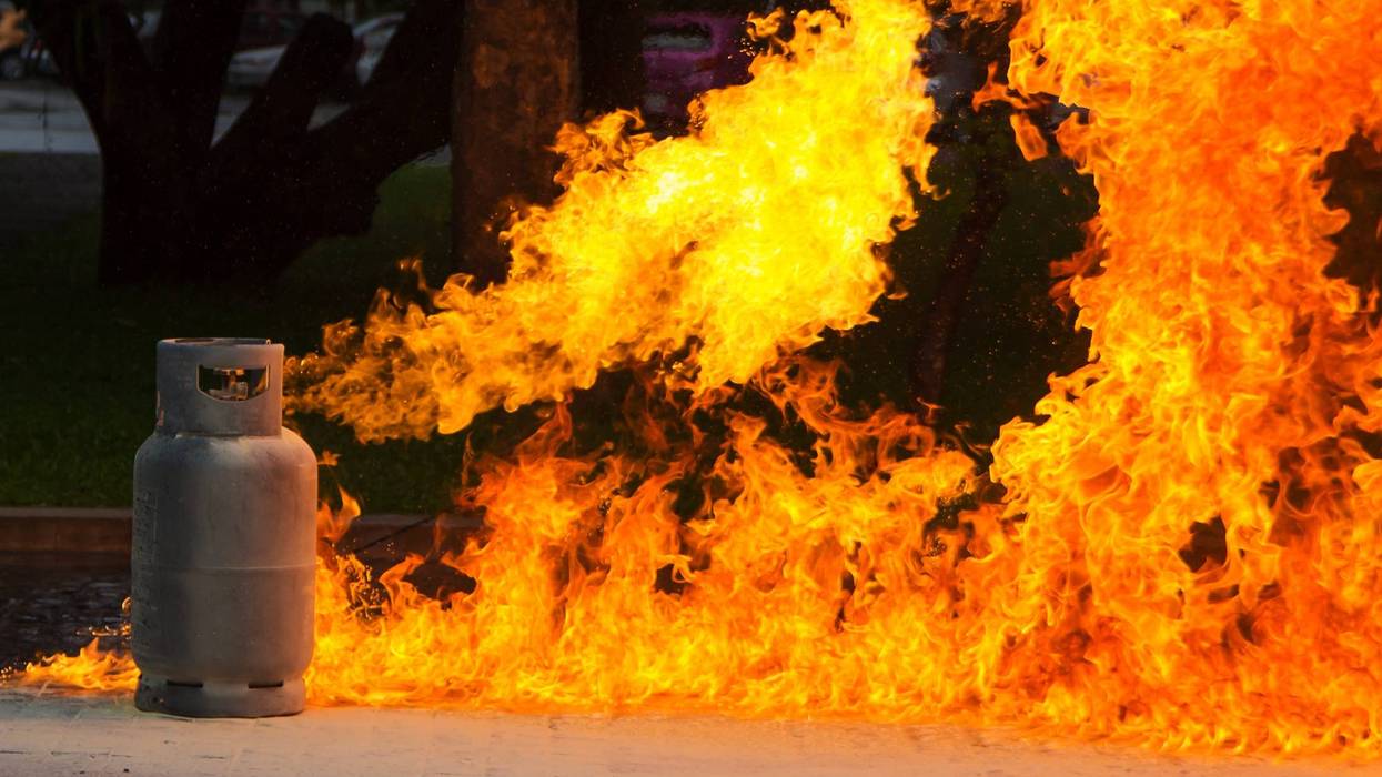 Propane Tank Fire