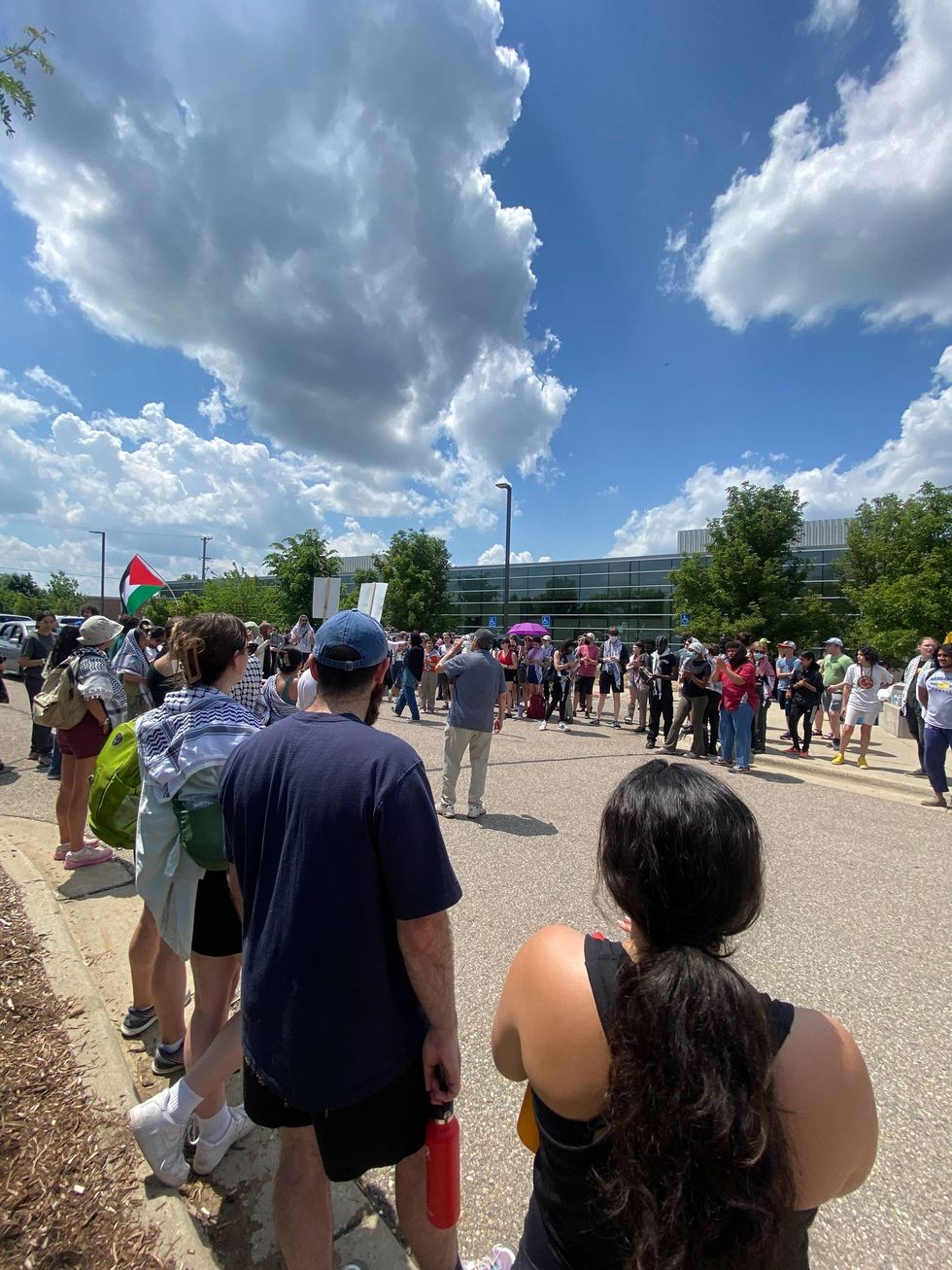 protest at sheriff