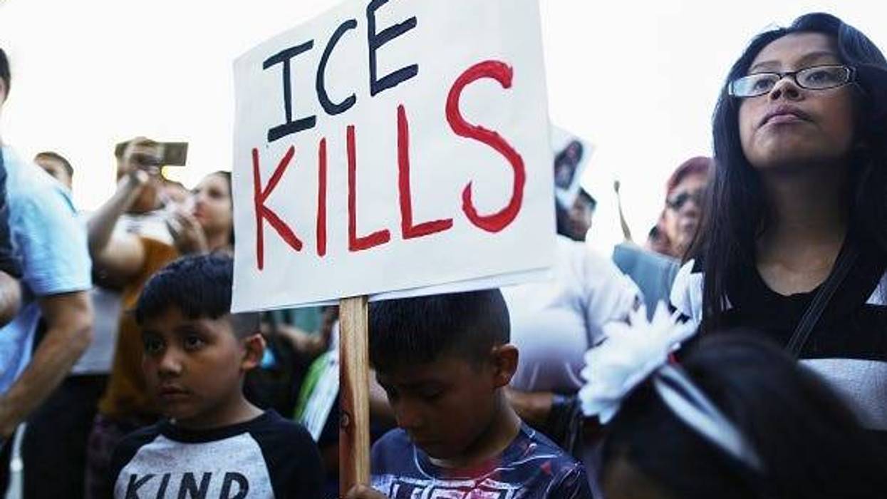 Protesters demonstrate at a 'funeral procession' on July 1, 2019 in Los Angeles, California. The procession was for the migrants who perished at the U.S.-Mexico border or while in custody of U.S. Customs and Border Protection (CBP). The demonstration, org