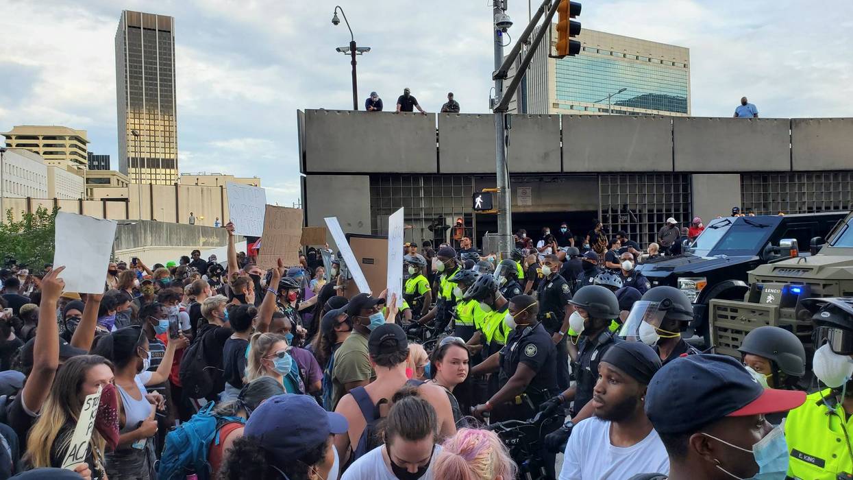 Protesters in Atlanta after death of George Floyd