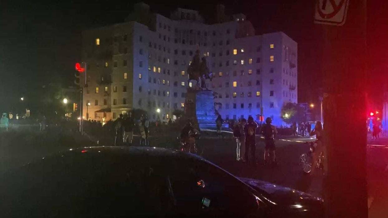 Protesters JEB Stuart monument