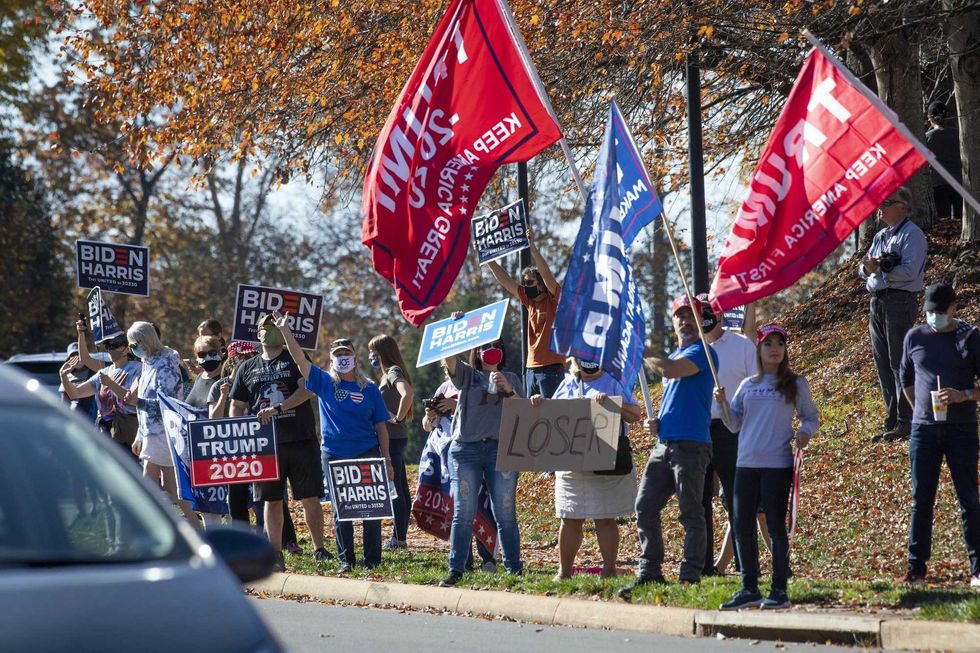 Protesting Trump Golfing
