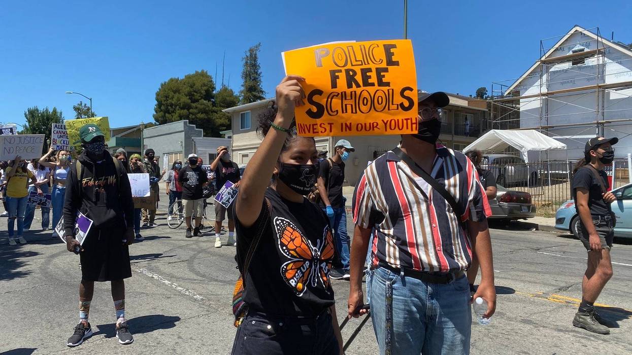 Protestors Against Police in Schools in East Oakland, June 23, 2020