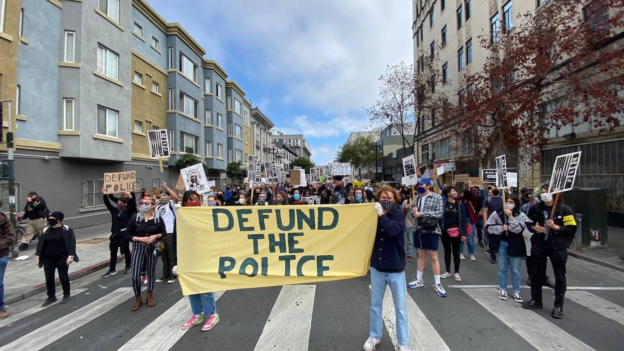 Protestors Calling to Defund Police in Tenderloin, San Francisco, June 23, 2020