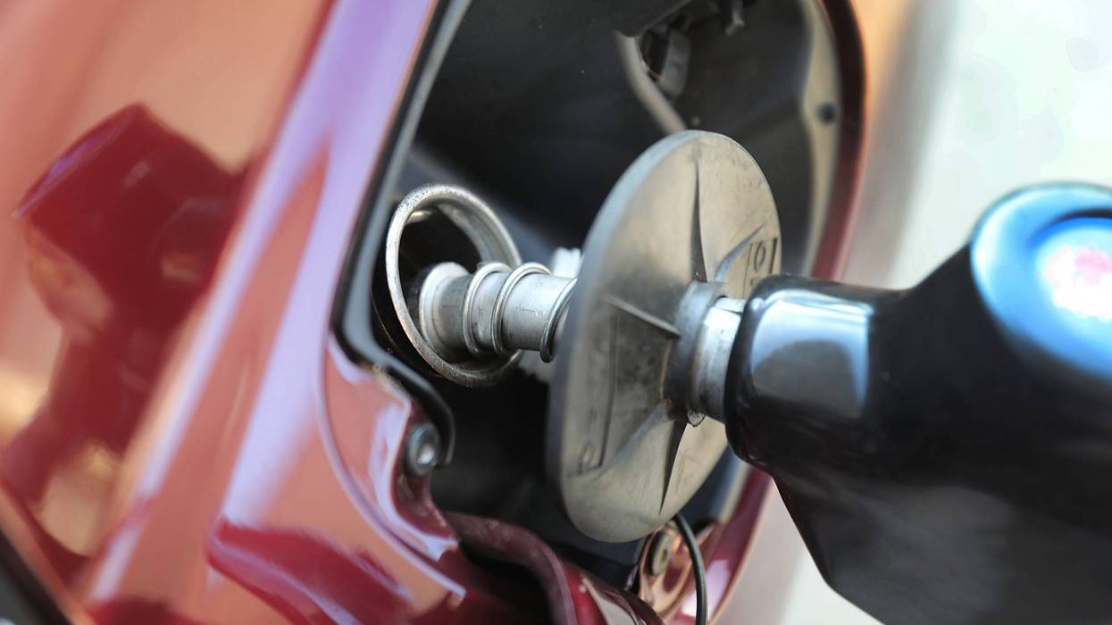 pumping gas into car