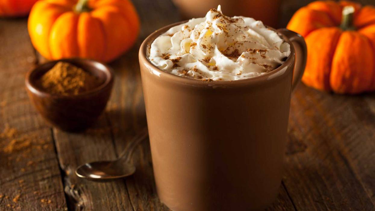 Pumpkin spice latte photo.