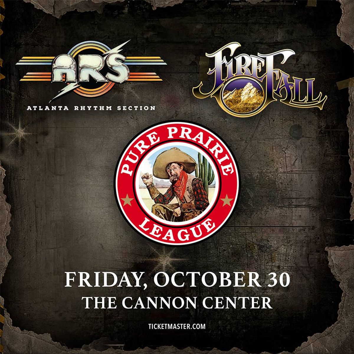 Pure Prairie League and Atlanta Rhythm Section The Cannon Center 10/30/26