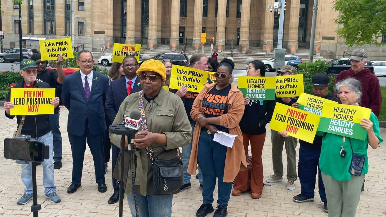 PUSH Buffalo rally for the Proactive Rental Inspections (PRI) law funding