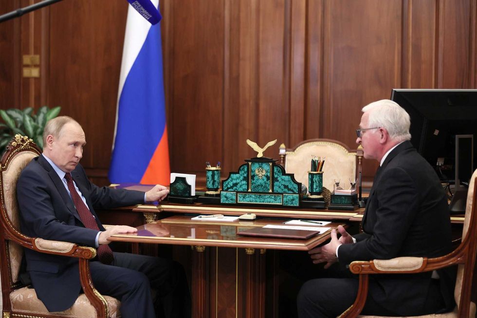 Putin met with Alexander Shokhin, the president of a lobby group that promotes the interests of businesses in Russia