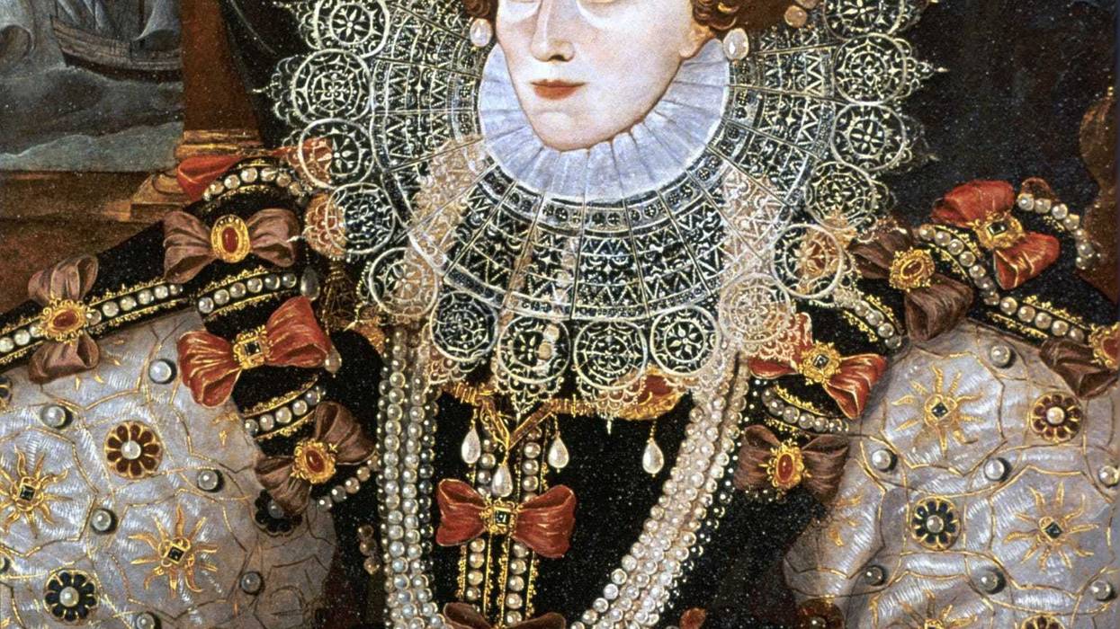 Queen Elizabeth I stock image.