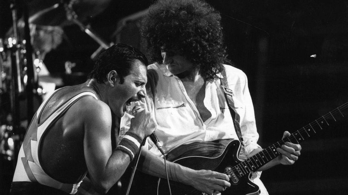 Queen's Freddie Mercury and Brian May