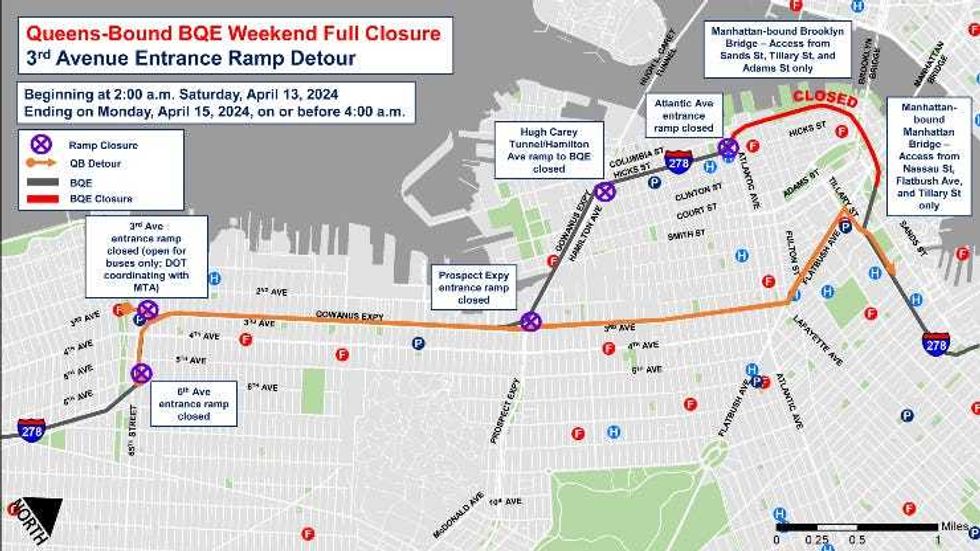 Queens-Bound 3rd Avenue Entrance Ramp Detour