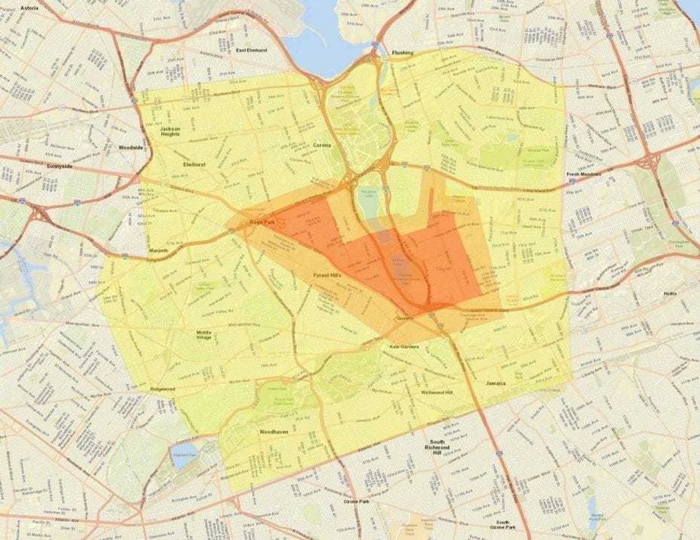 Queens cluster 1 map