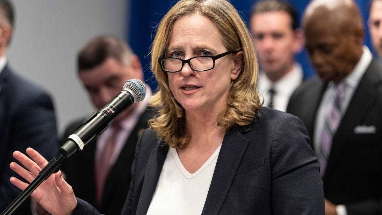 Queens District Attorney Melinda Katz speaks at an operation announcement by Attorney General Letitia James on March 5, 2023.