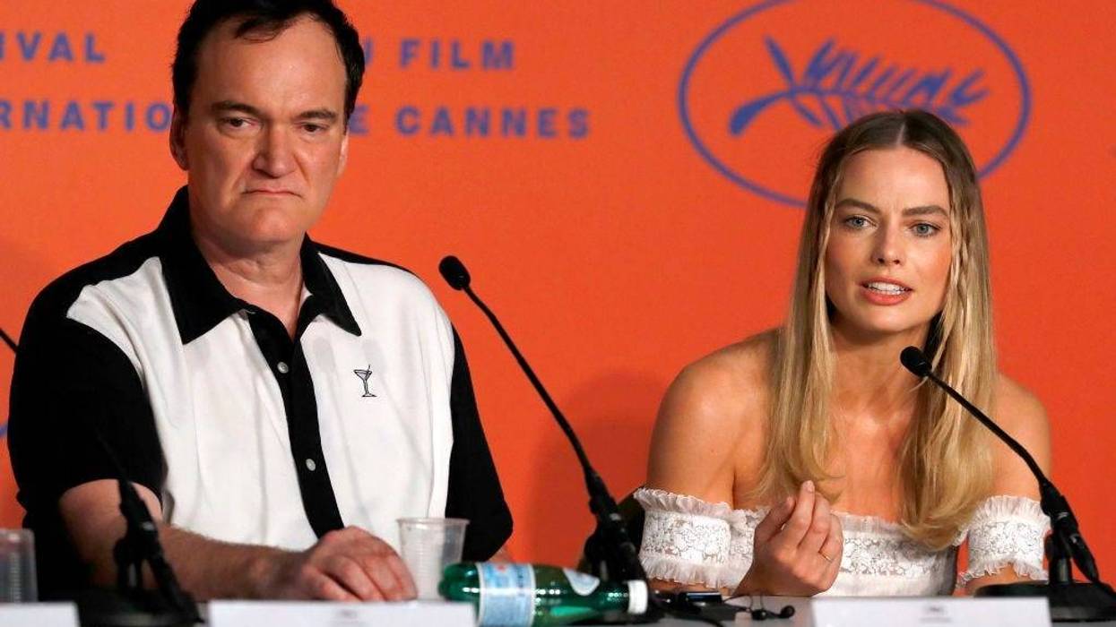 Quentin Tarantino and Margot Robbie