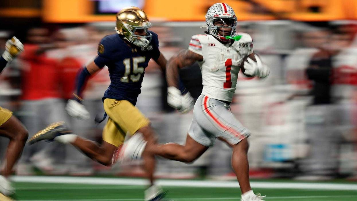 Quinshon Judkins running vs Notre Dame
