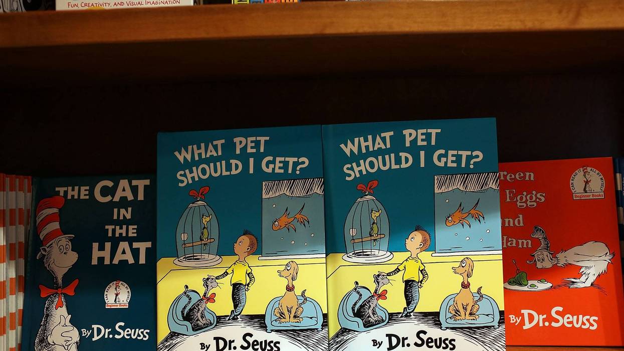 r. Seuss' never-before-published book, "What Pet Should I Get?" is seen on display on the day it is released for sale at the Books and Books store on July 28, 2015 in Coral Gables, United States.