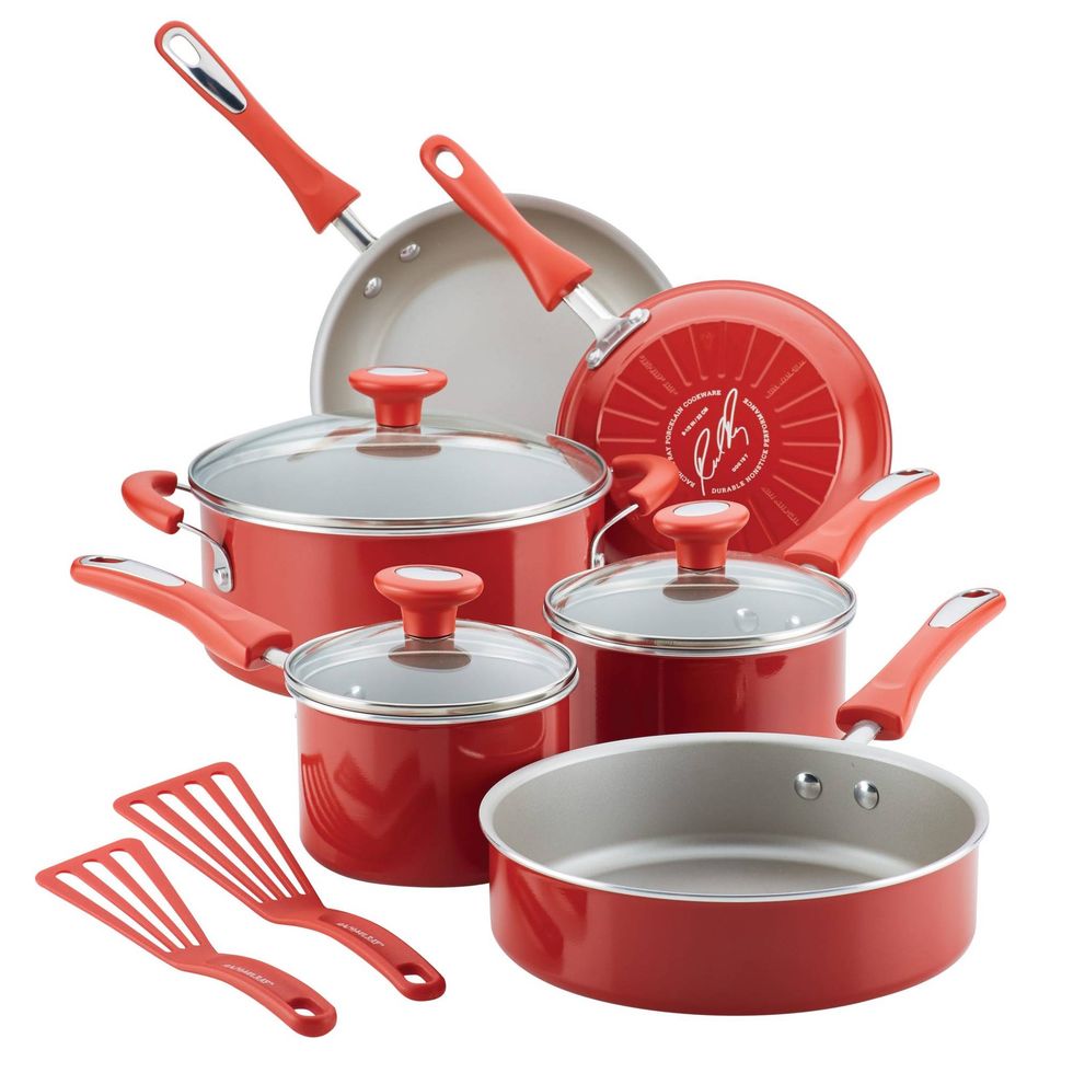 Rachael Ray 11-Piece Get Cooking! Cookware Set