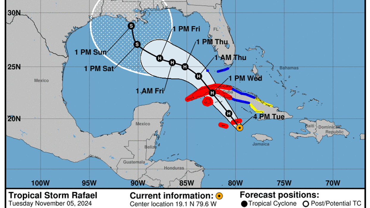 Rafael poised to become rare Gulf hurricane in November