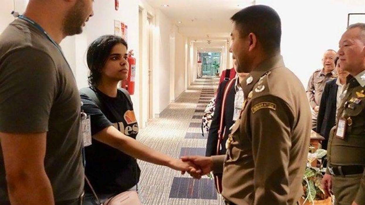 Rahaf Mohammed al-Qunun was released from the airport and is now under the protection of the UNHCR and Thai authorities.