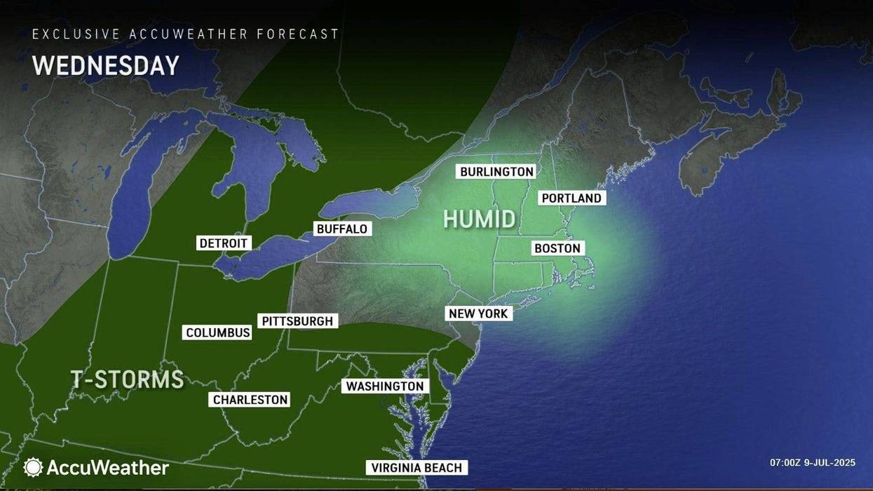 rain on the map