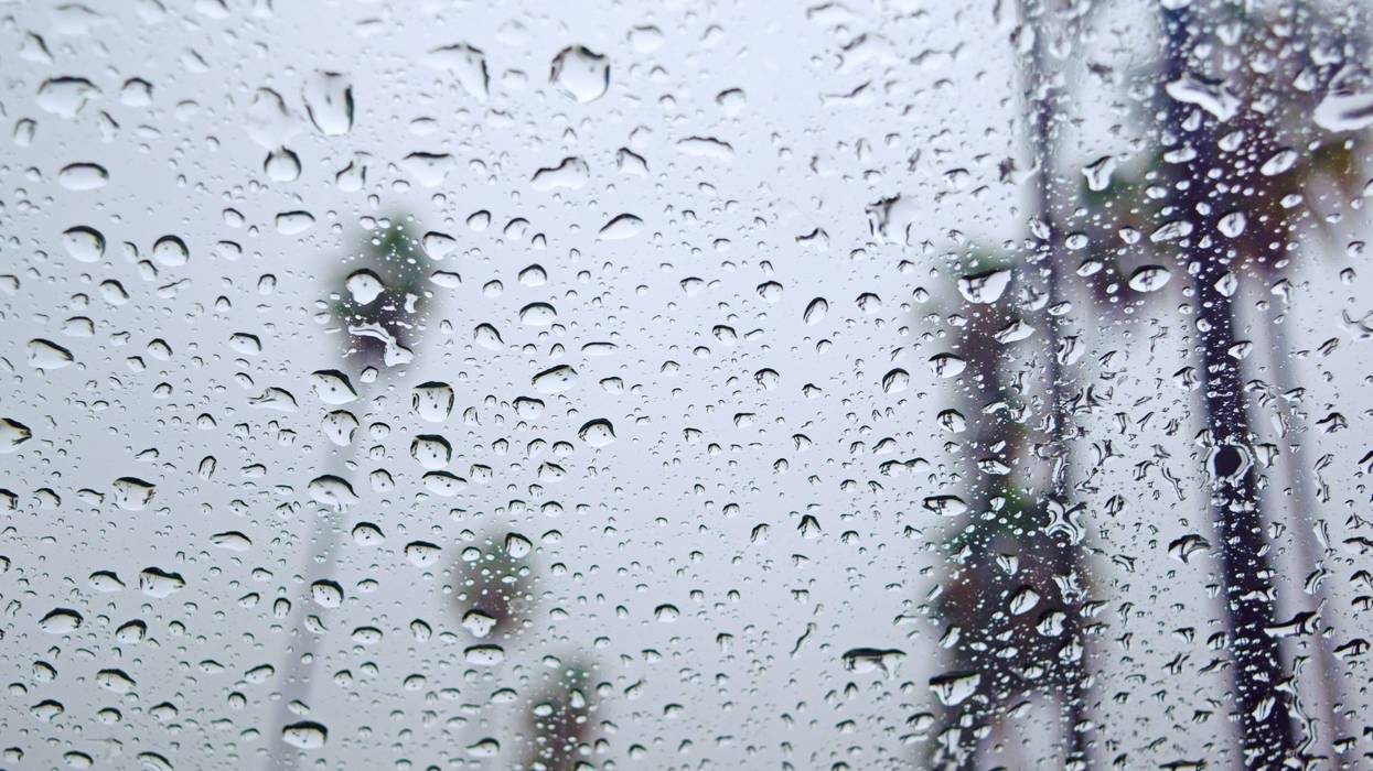rain on window