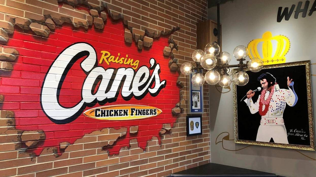 Raising Cane's restaurant.