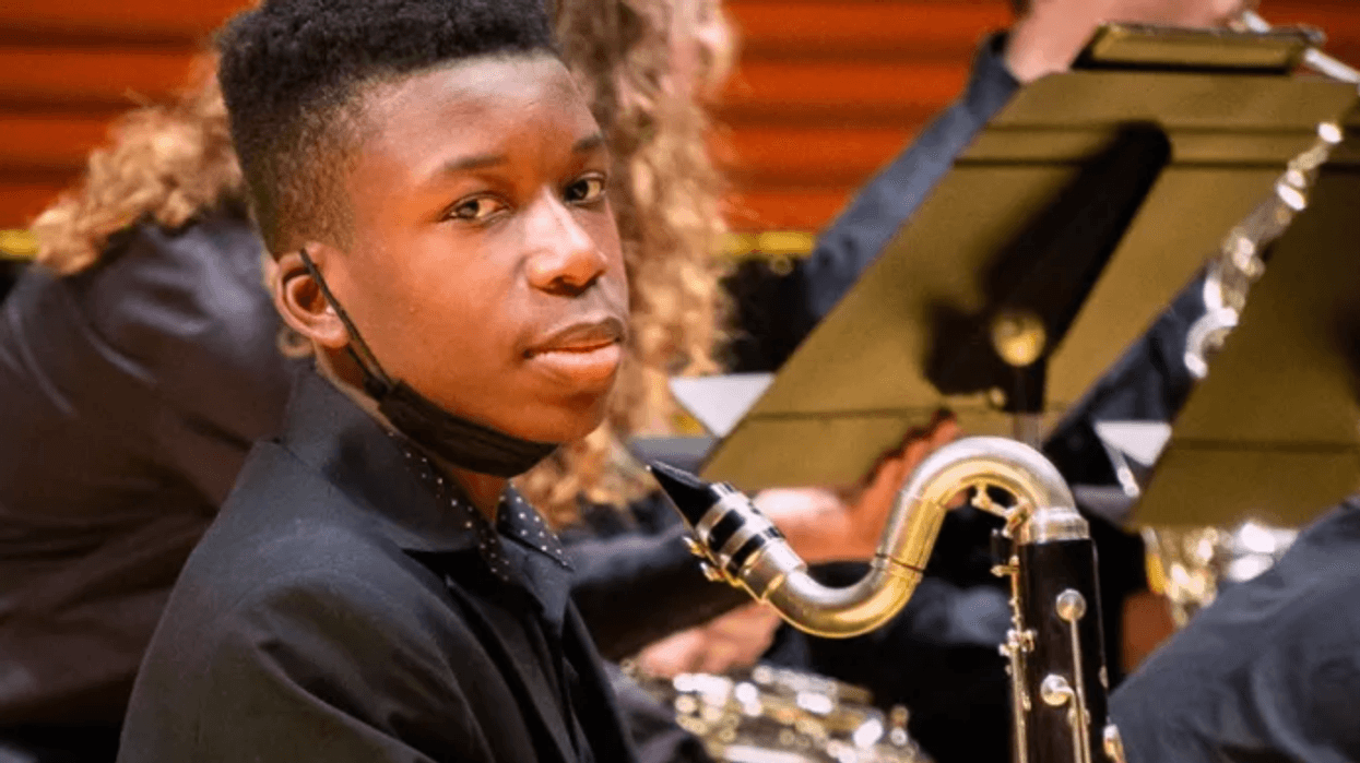 ralph yarl playing the bass clarinet