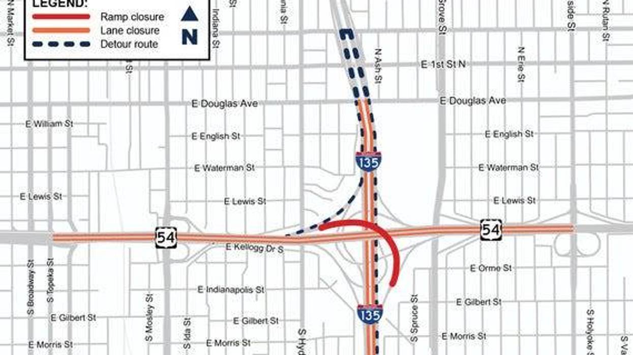 Ramp closure plans change at Kellogg and I-135