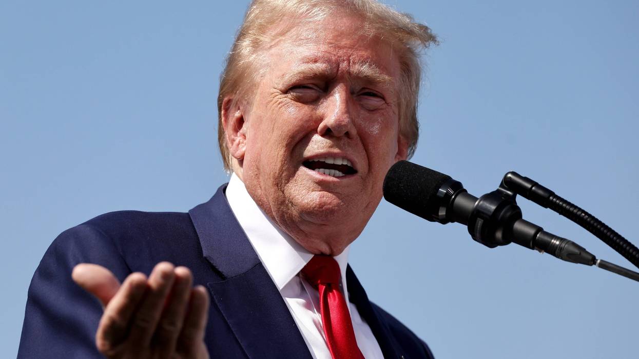 RANCHO PALOS VERDES, CALIFORNIA - SEPTEMBER 13: Republican presidential nominee, former U.S. President Donald Trump speaks during a press conference at Trump National Golf Club Los Angeles on September 13, 2024 in Rancho Palos Verdes, California. Trump delivered remarks and answered questions from reporters at the event a day after announcing he will not take part in a second debate with Democratic presidential nominee, U.S. Vice President Kamala Harris.
