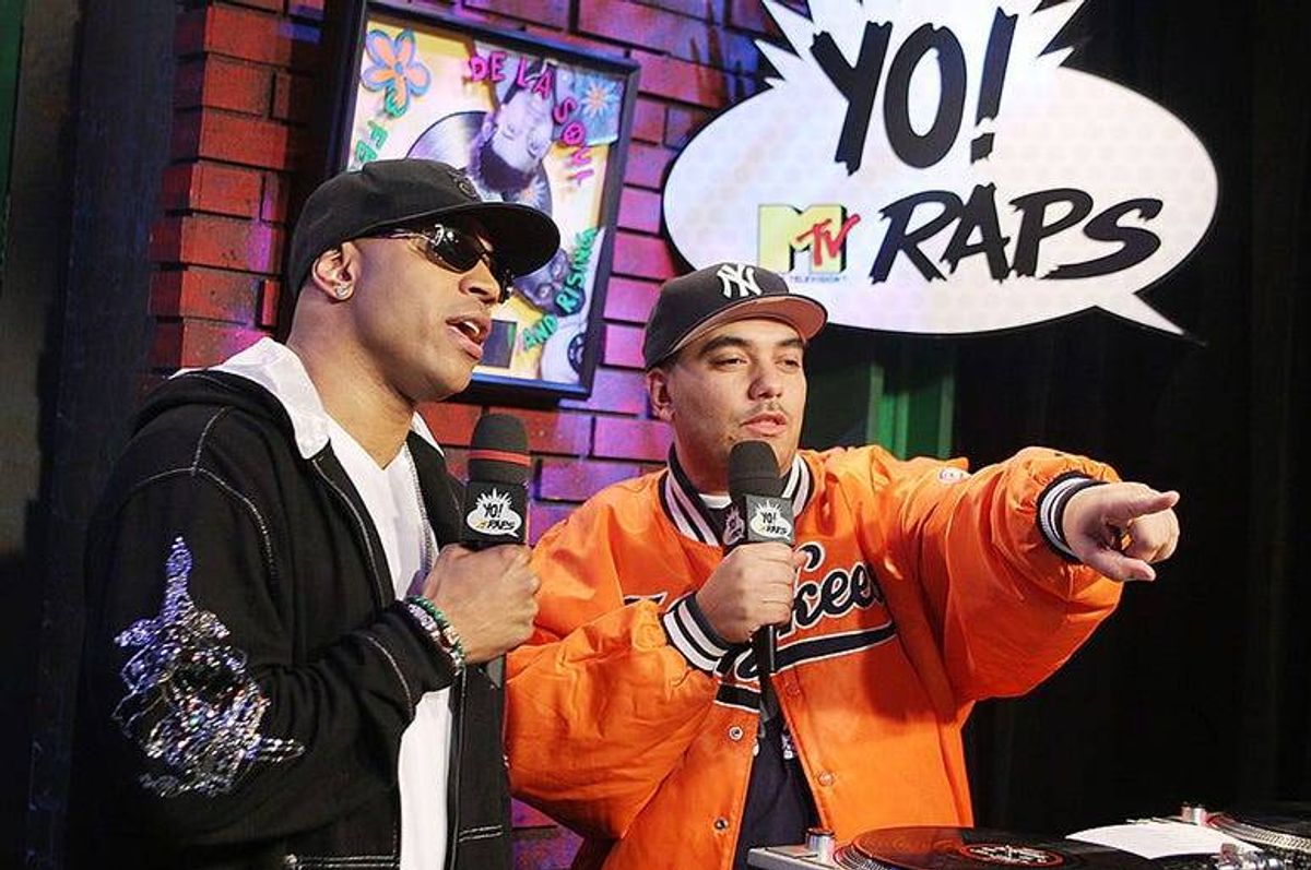Rapper LL Cool J and Yo! MTV Raps host Cipha Sounds