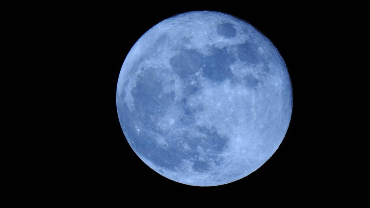 Rare blue Moon