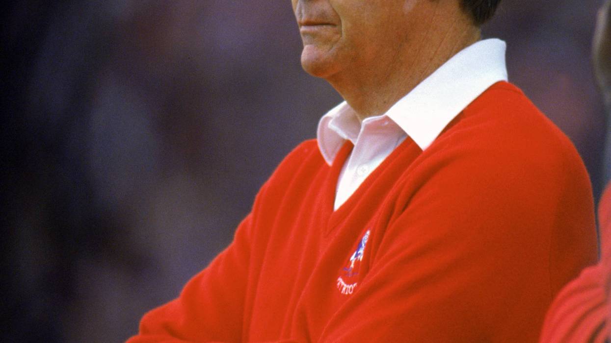 Raymond Berry on the sideline