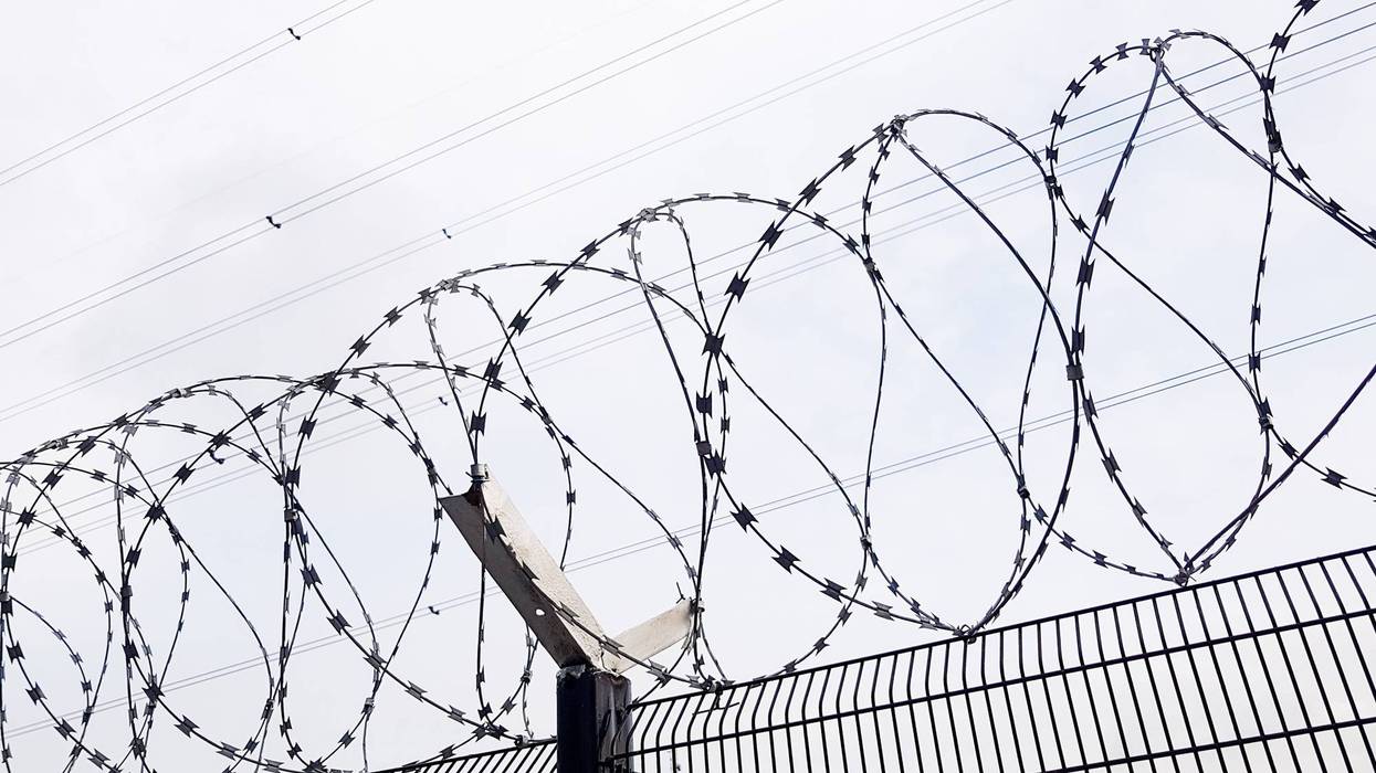 razor wire fence
