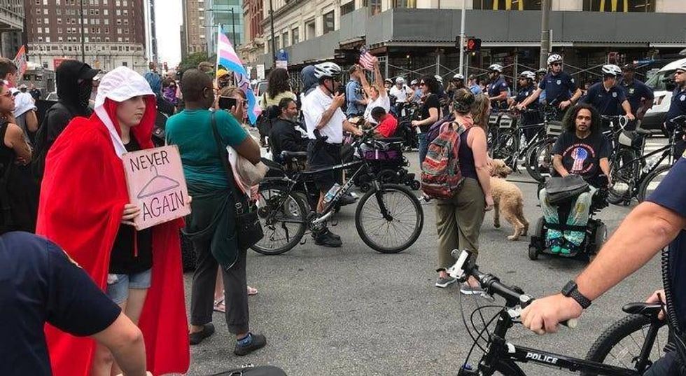 READ: Protesters swarm Convention Center ahead of Trump's speech