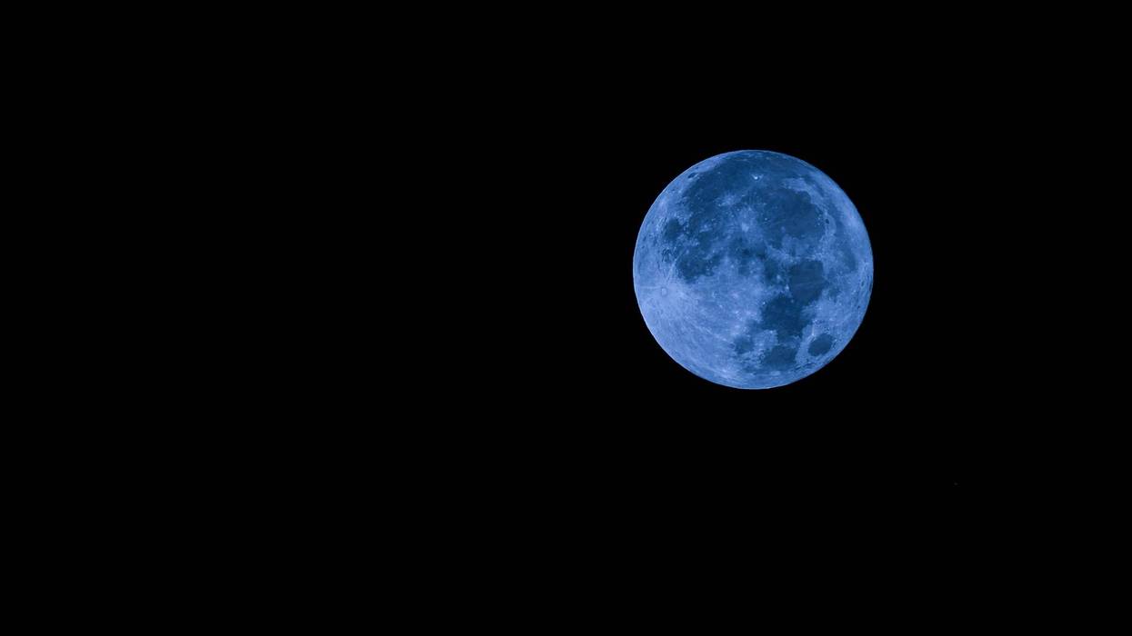 Real close up shooting of super blue moon - 30 august 2023