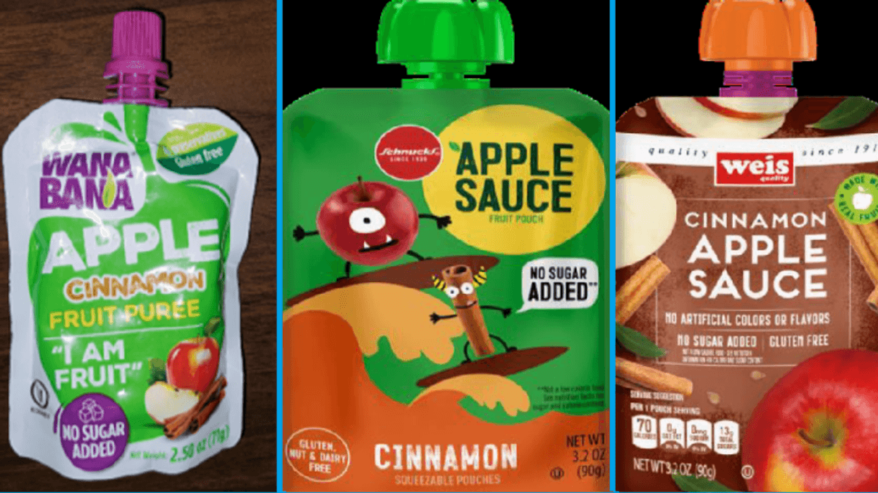 recalled apple sauce pouches