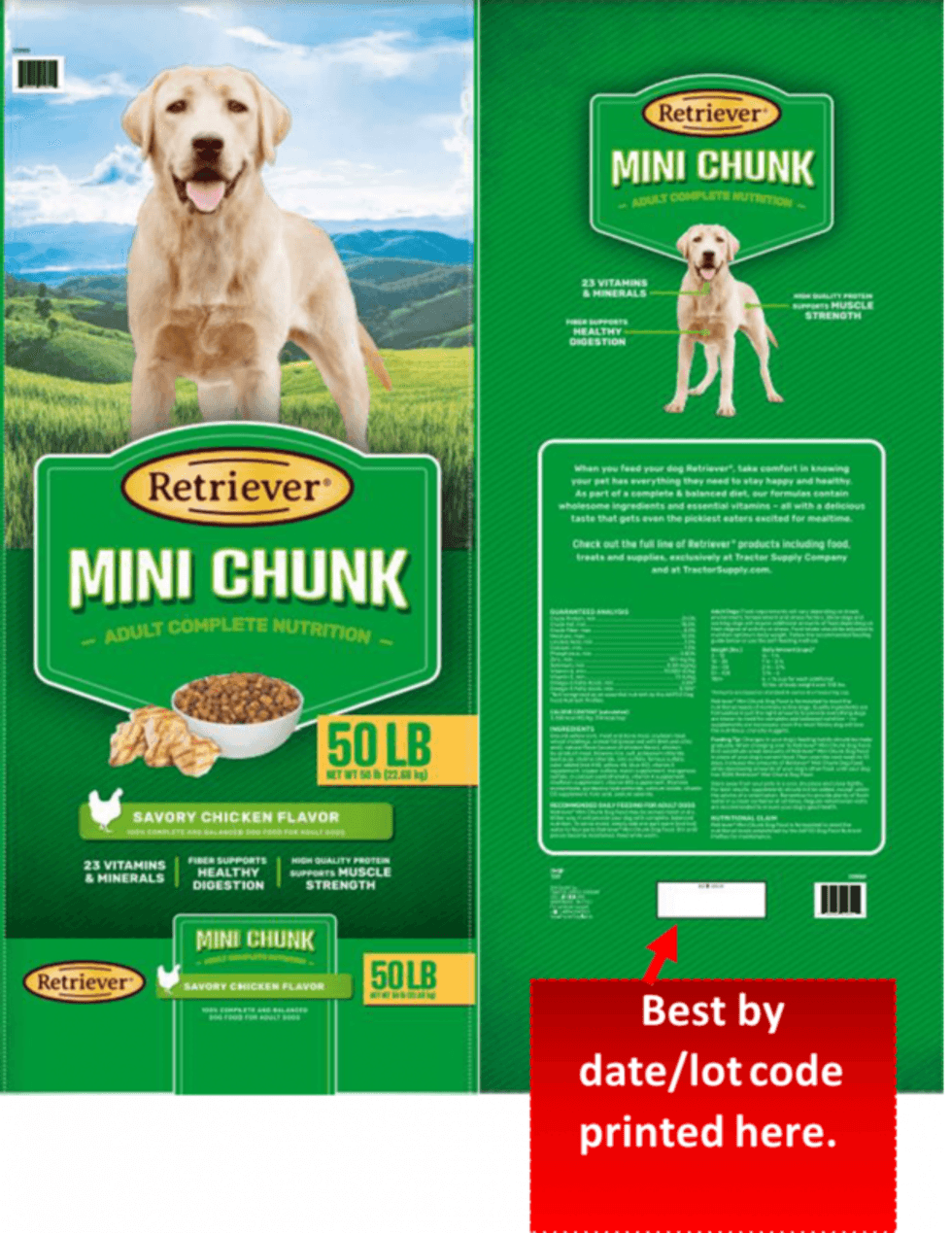 Recalled dog food