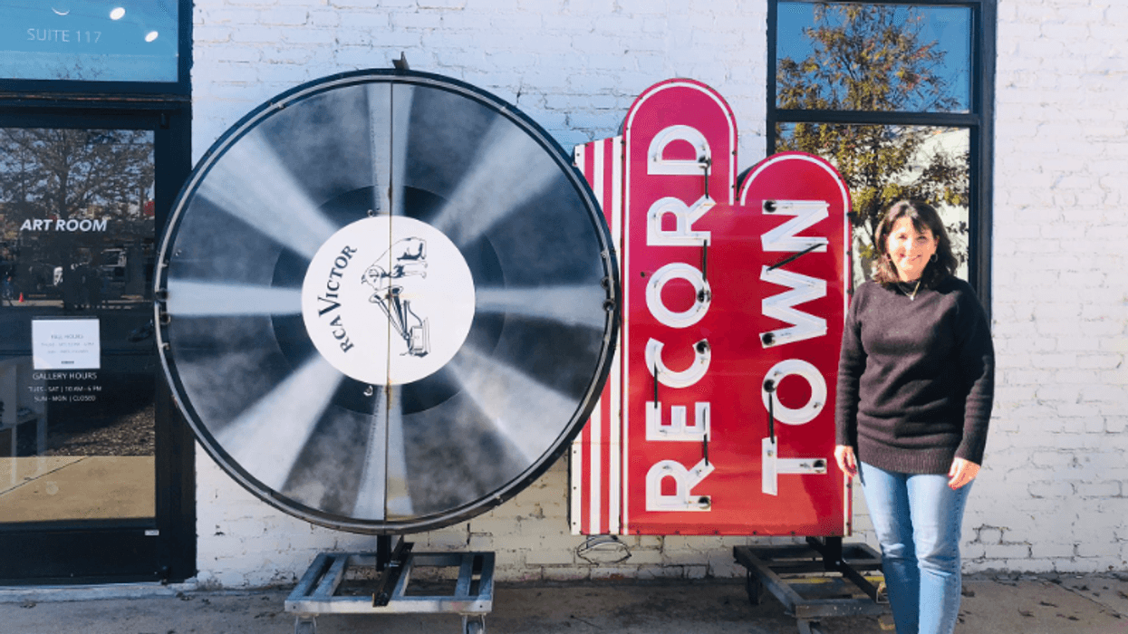 Record Town Sign Fort Worth