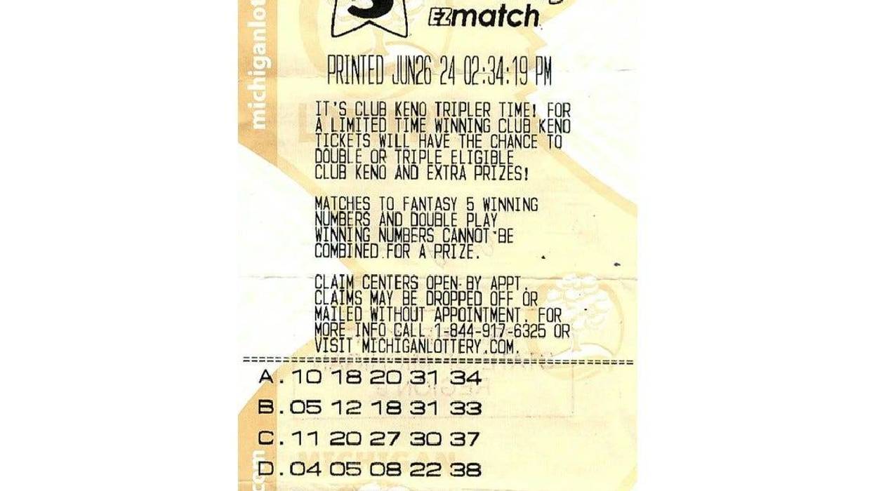 Record winning Fantasy 5 ticket