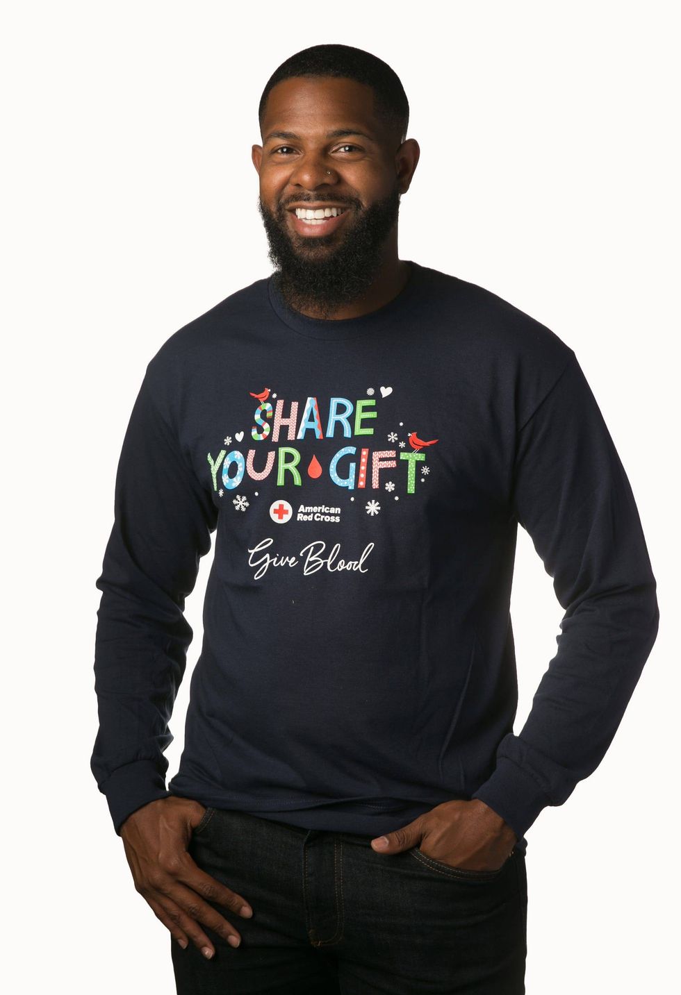 Red Cross Holiday shirt